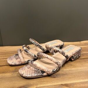 Steve Madden Snakeskin Strappy Sandals
